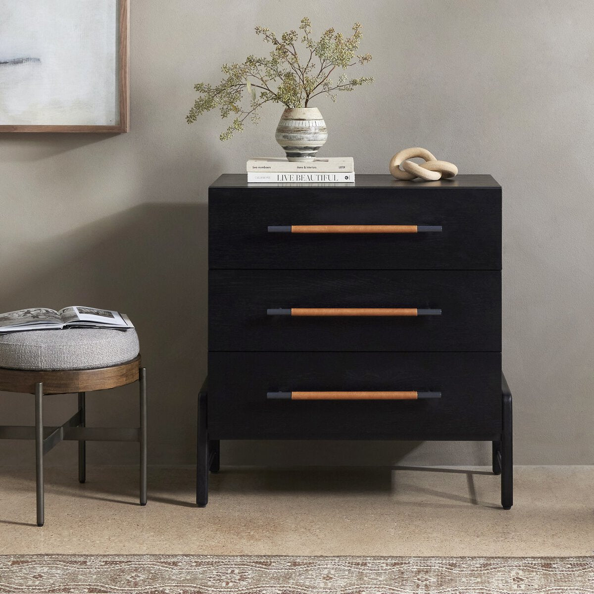 Langston 3 Drawer Nightstand
