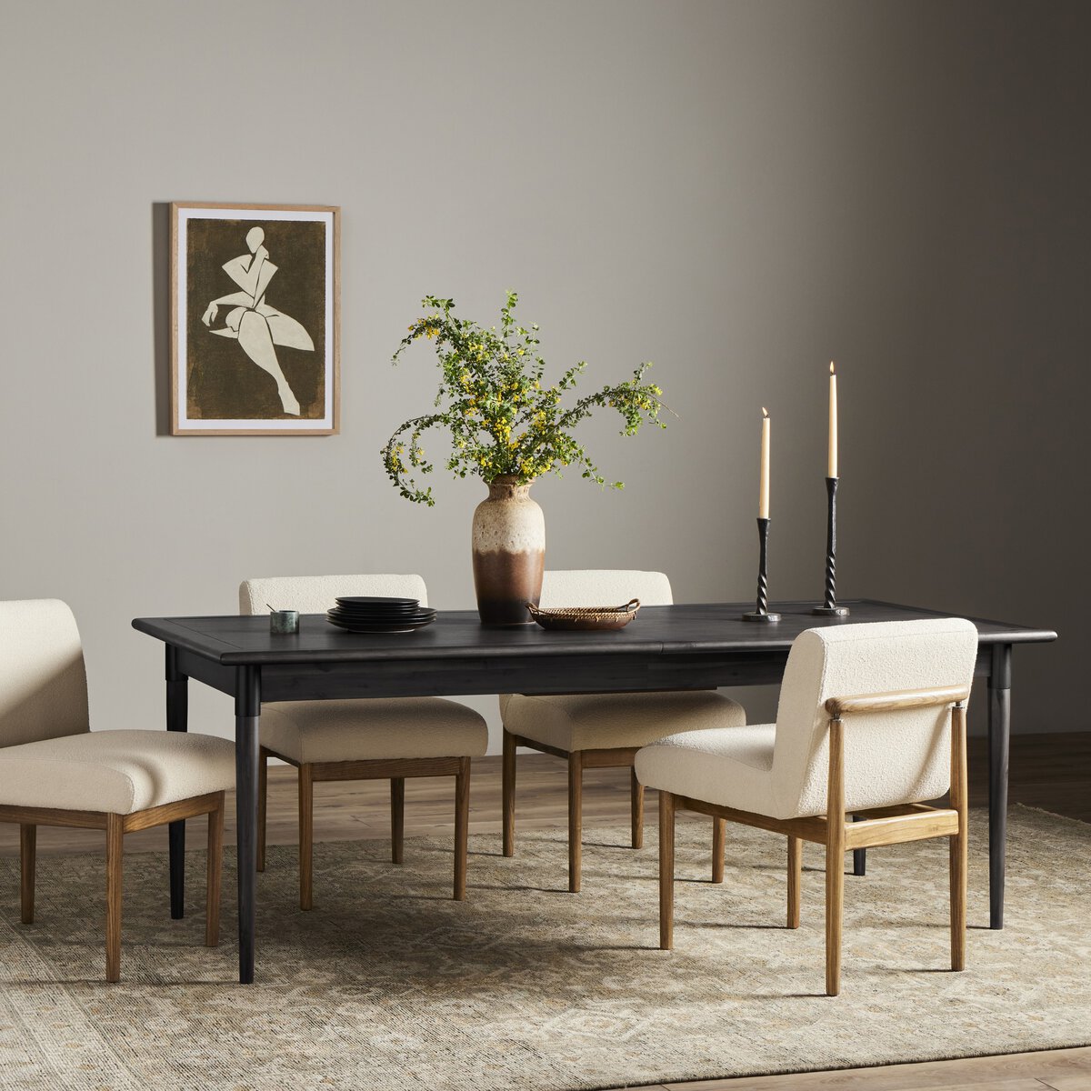 Mills Extension Dining Table 84"- 104"
