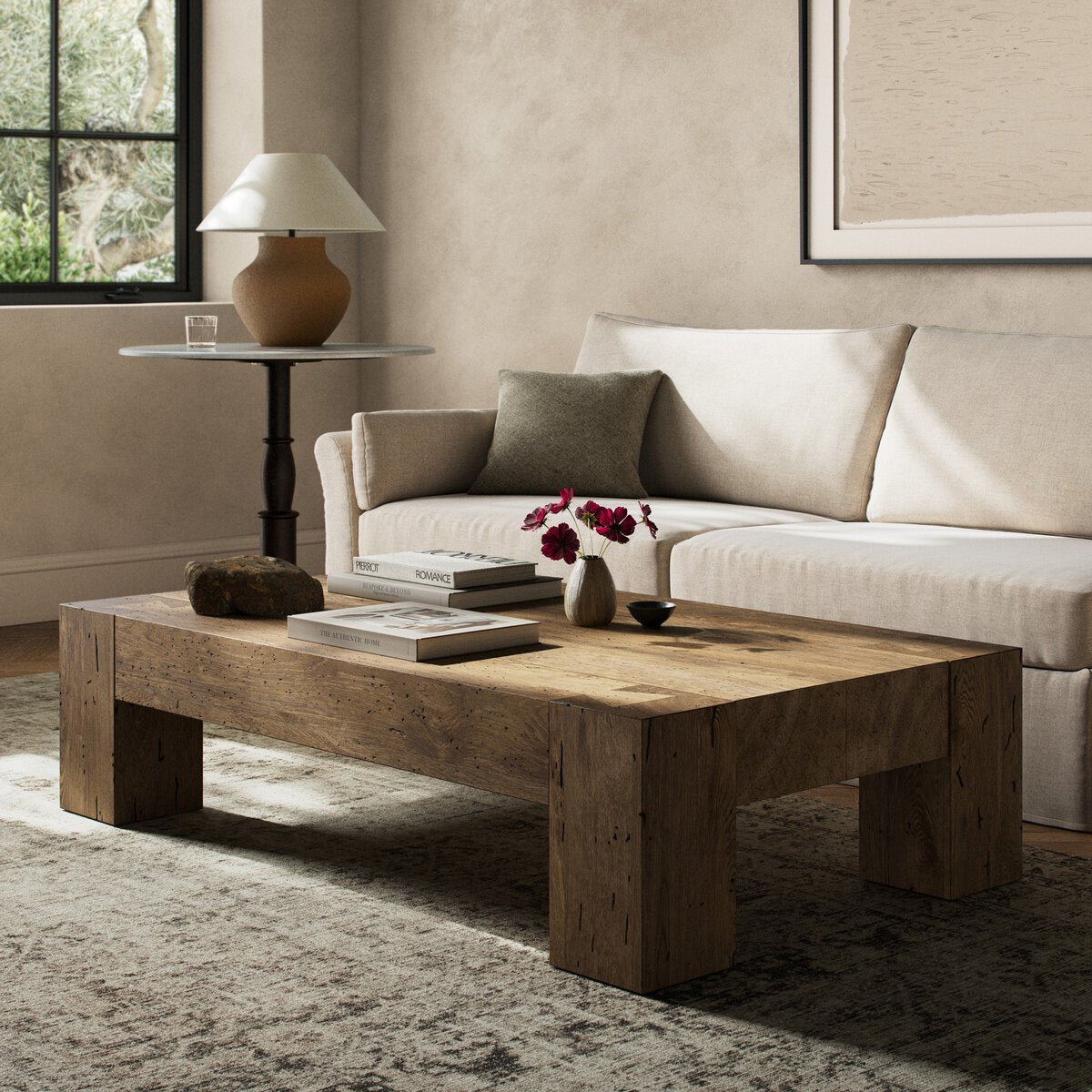 Redwood 70" Rectangular Coffee Table