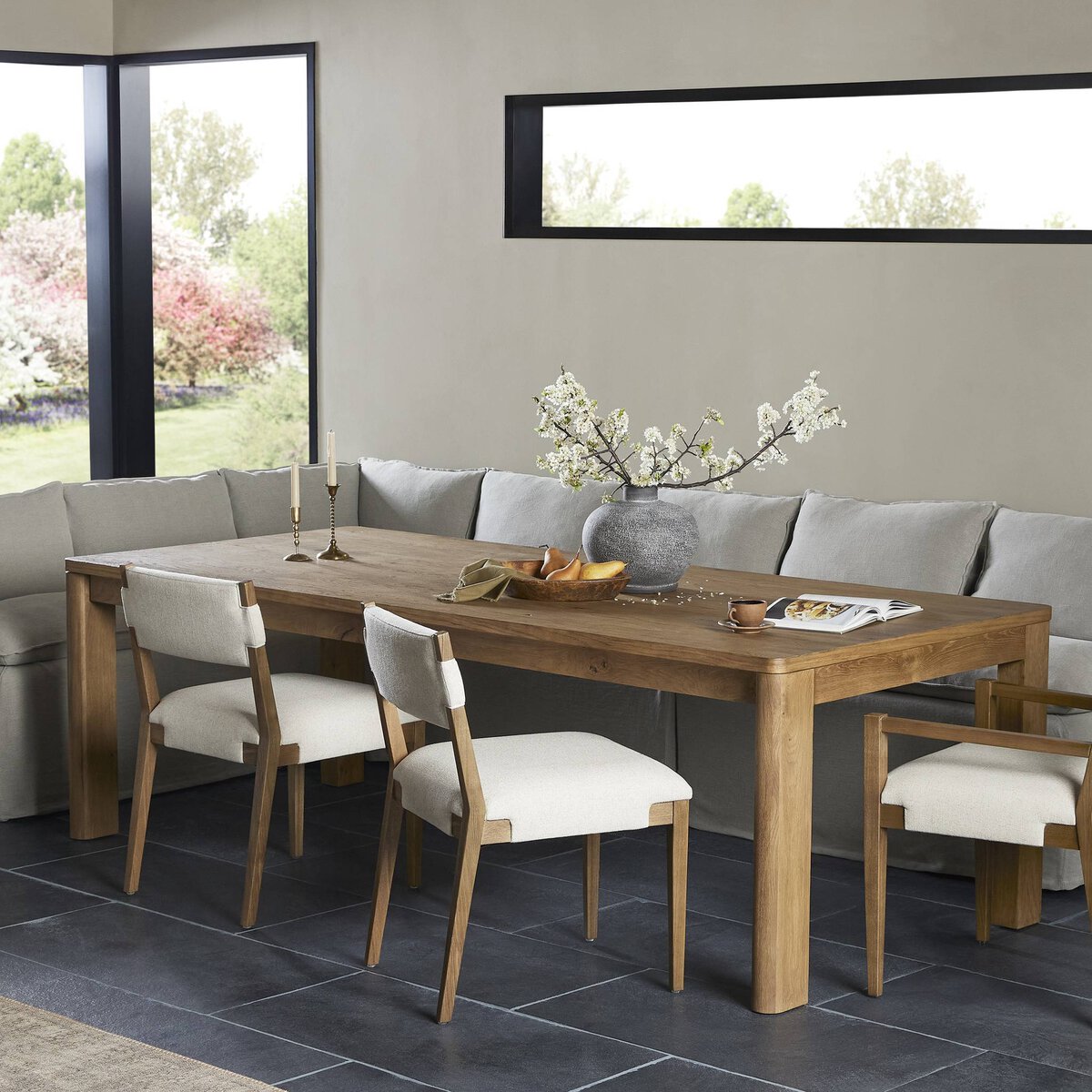 Lotus Extension Dining Table 96"-116"