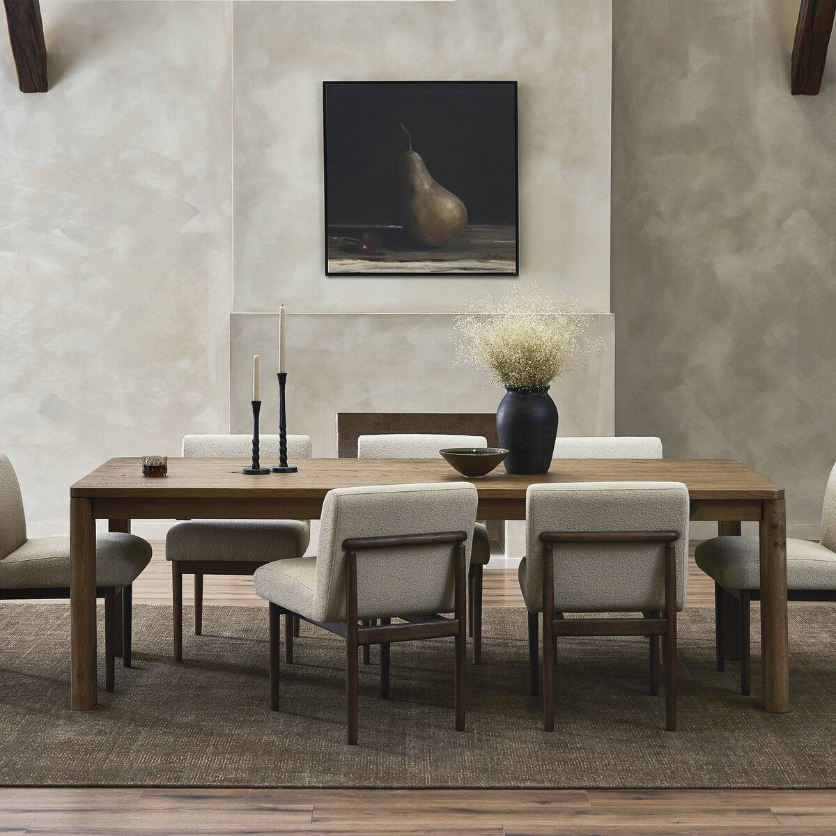 Lotus Double Extension Dining Table 96"-136"
