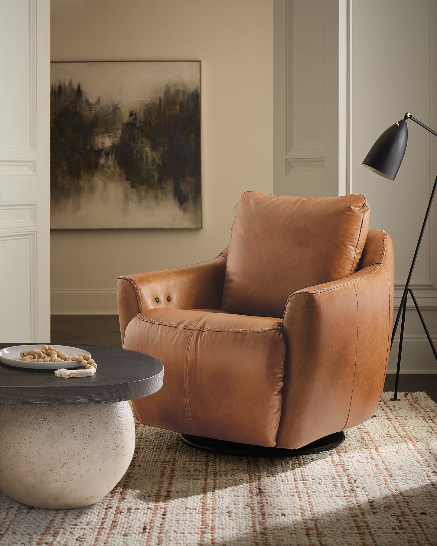 Barrowby Swivel Chair w/ Power Footrest
