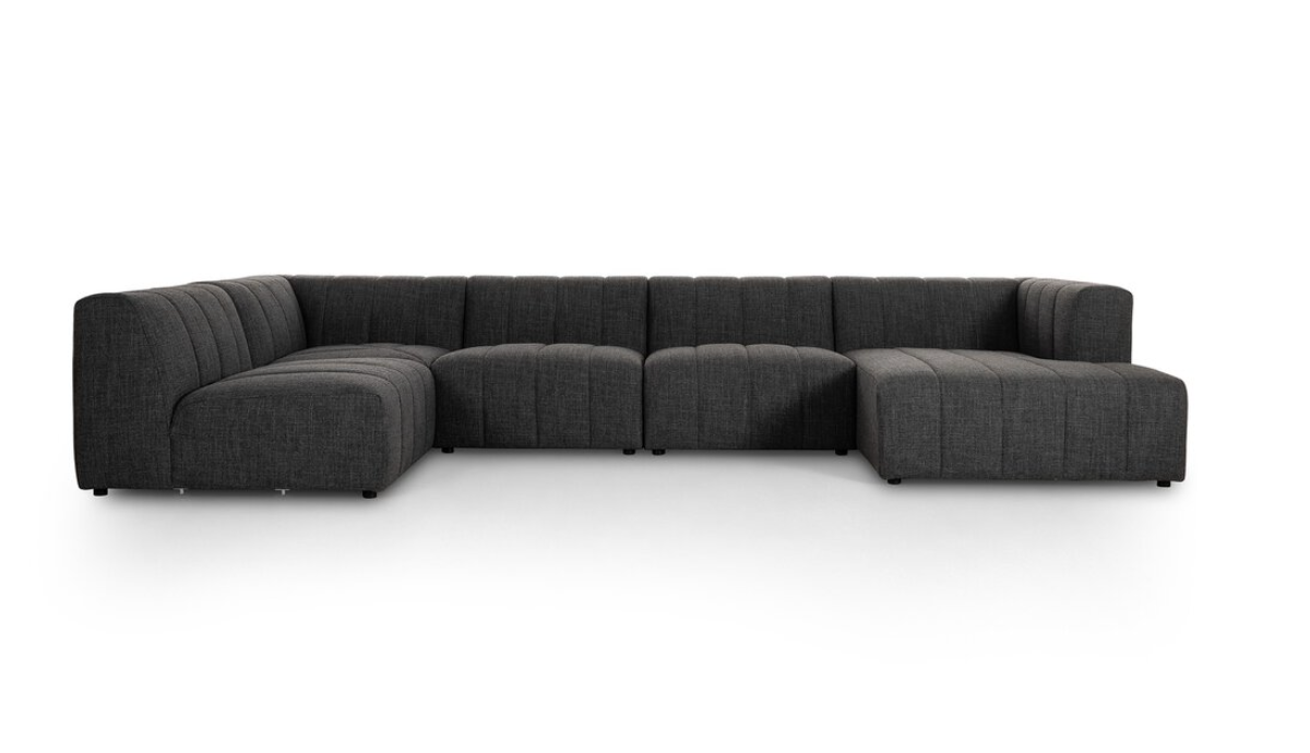 Larkspur Channeled 5-Piece Sectional