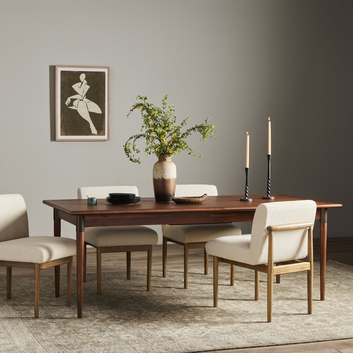 Mills Extension Dining Table 84"- 104"