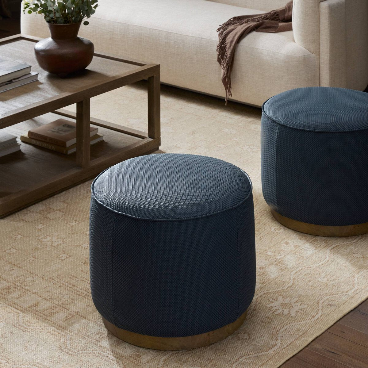 Kyrell Round Ottoman