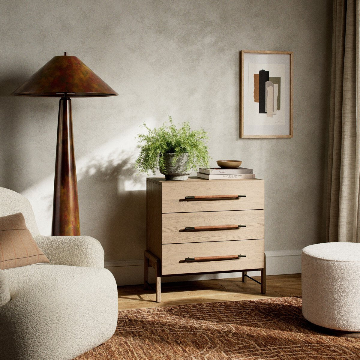 Langston 3 Drawer Nightstand