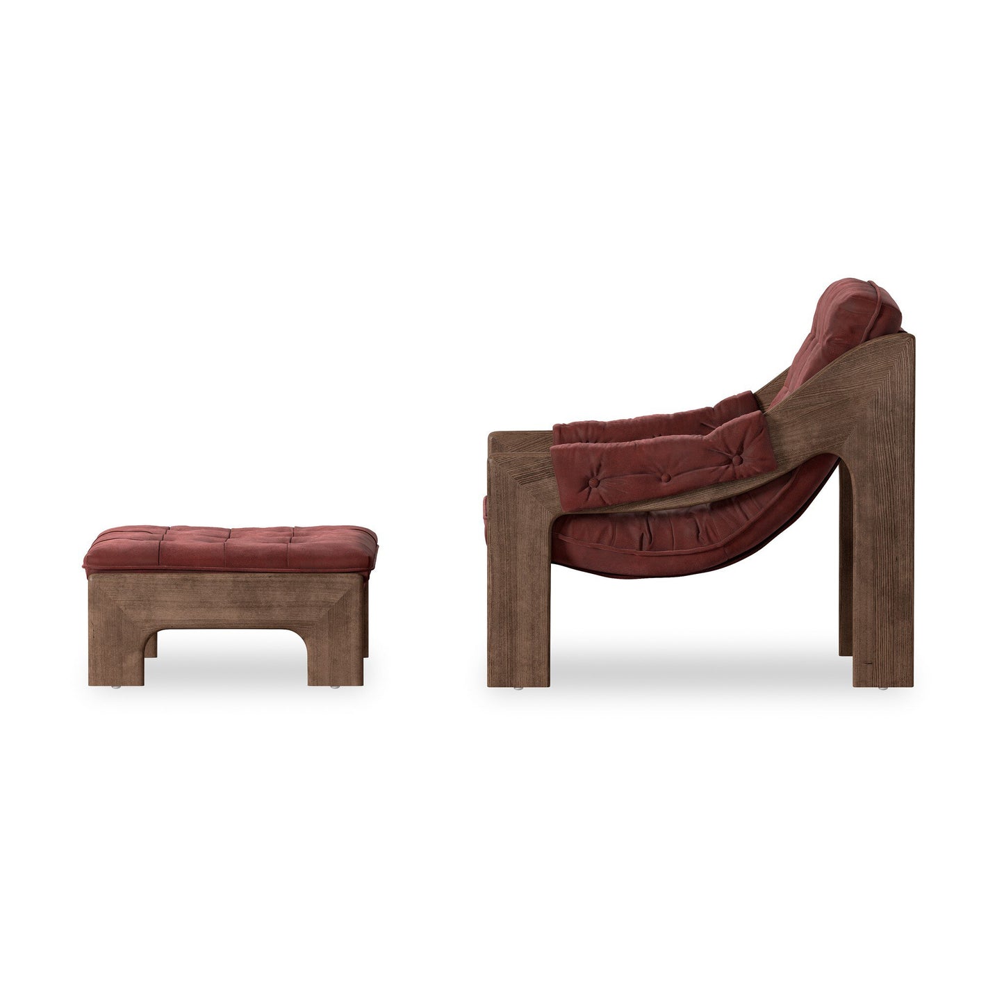 Halston Chair With Ottoman