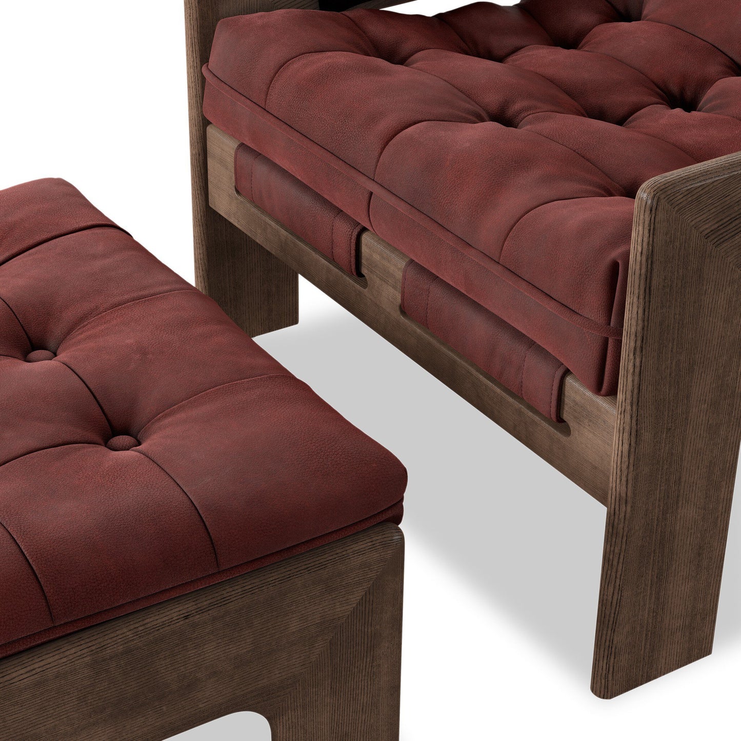 Halston Chair With Ottoman