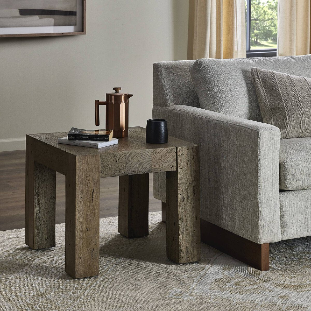 Redwood End Table