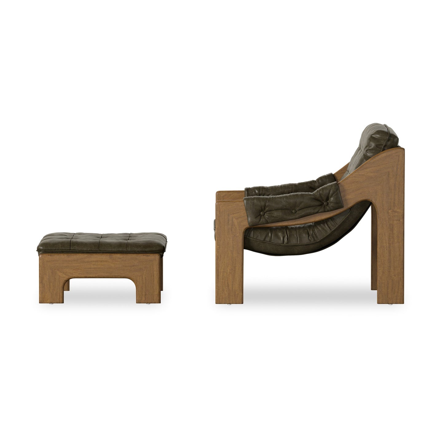 Halston Chair With Ottoman