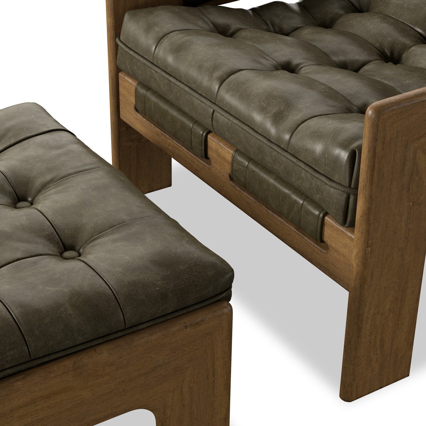 Halston Chair With Ottoman