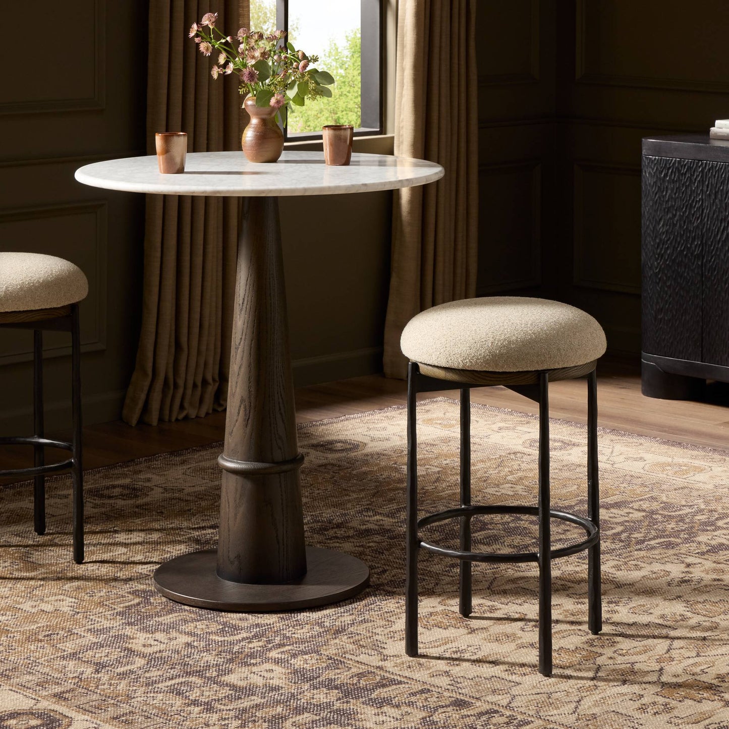 Cofer Swivel Bar + Counter Stool