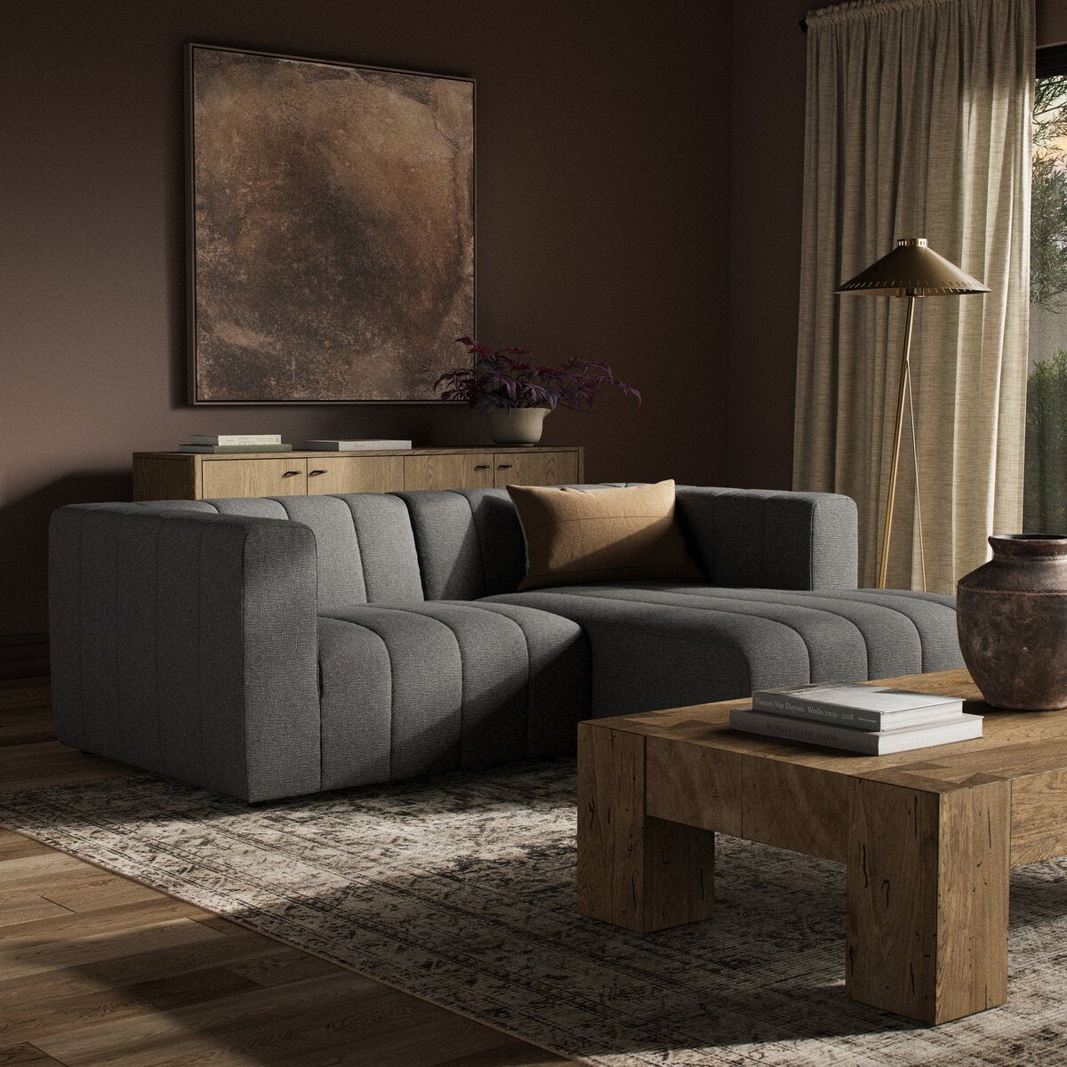 Larkspur: Channeled 2, 3, 5, or 6-Piece Sectional