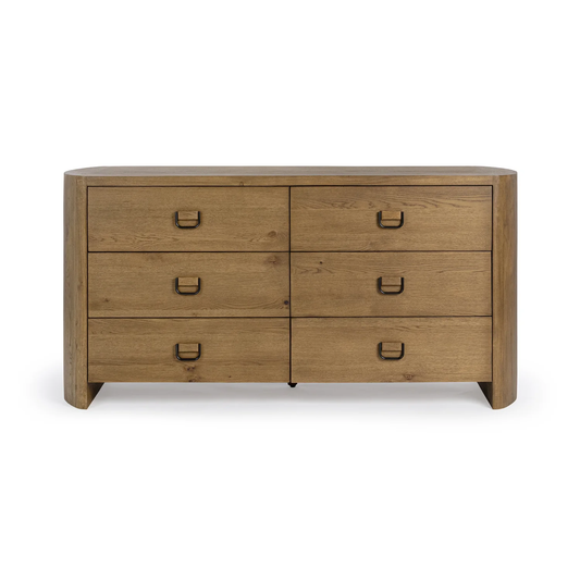 Kyrie 6 Drawer Dresser | Tawny Brown